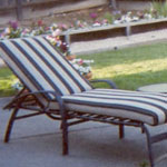 Patio Set with Striped Cushions