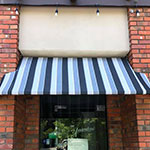 Striped Entry Awning