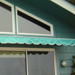 Retractable Awning with Scalloped Edge