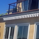 Striped Awning - Retracted